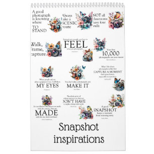 Snapshot inspirations calendar