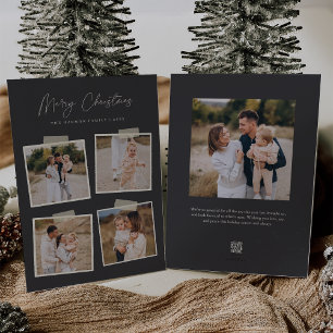 Snapshot Merry Christmas 5 Photo Holiday Card