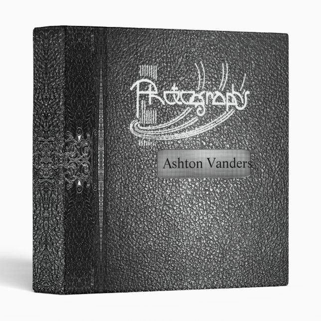 Snapshot Shade Vintage Monogram Binder (Front/Spine)