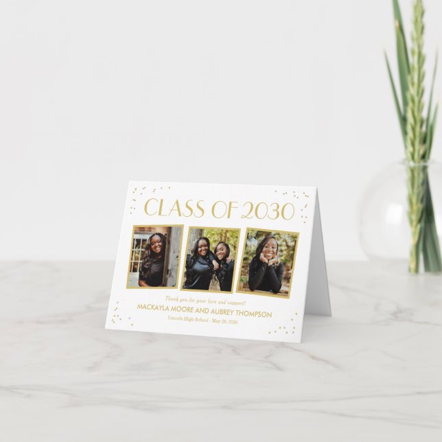 Snapshots amusants Graduation Photo Carte de remer (Devant)