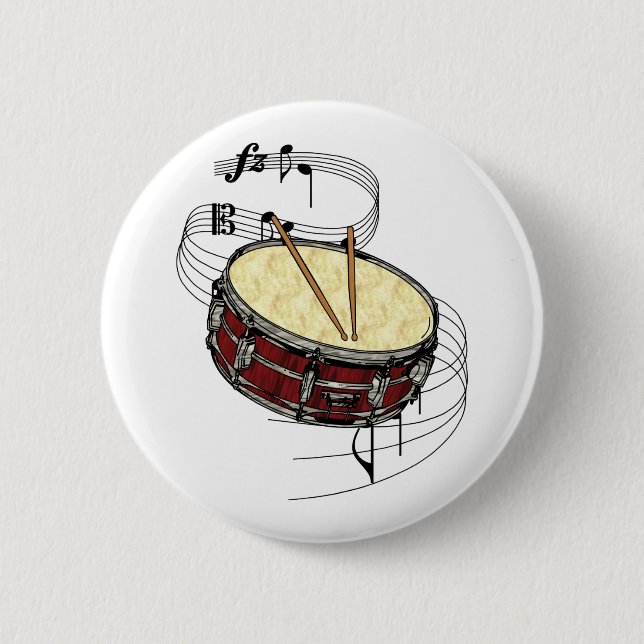 Snare Drum 2 Inch Round Button (Front)