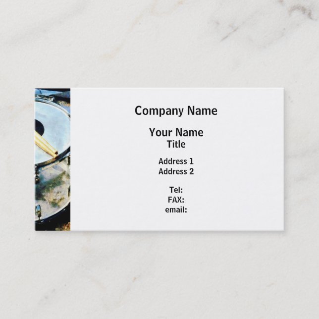 Snare Drum Business Card (Front)
