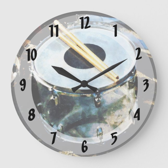Snare Drum Large Clock (Front)