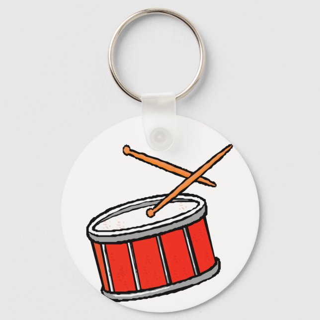 Snare Drum Red Keychain (Front)