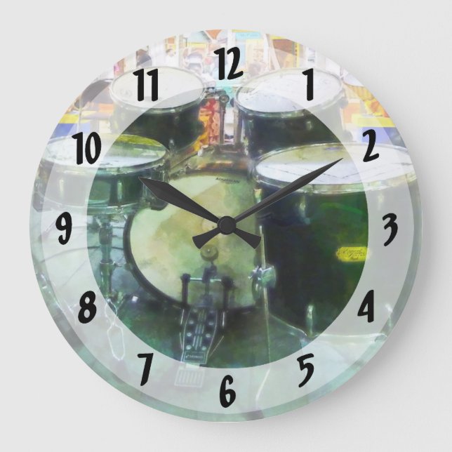 Snare Drum Set Large Clock (Front)