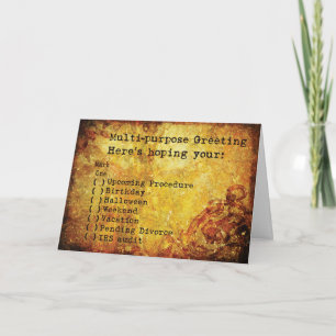 Snarkalicious Multi-Purpose Greeting Card