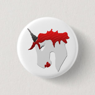 Snarkley Street Unicorn 1 Inch Round Button