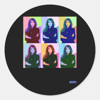 Snarknado Pop Art Melania Trump Ii Uni-adults Classic Round Sticker