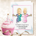 Snarky Birthday Card for Her<br><div class="desc">Want a cute card for that special friend or family member that enjoys a good laugh? Personalize this card for her</div>