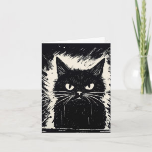 Snarky Cat BLAH BLAH BLAH Birthday Greeting Card
