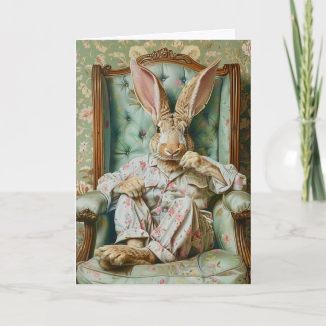 Snarky Cool Rabbit Card (Front)