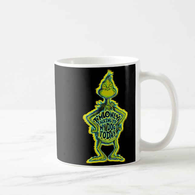 Snarky Funny Im Only Talking To My Dog T  Coffee Mug (Right)