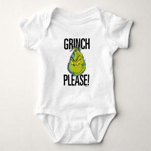 Snarky Grinch   Funny Grinch Please Quote Baby Bodysuit