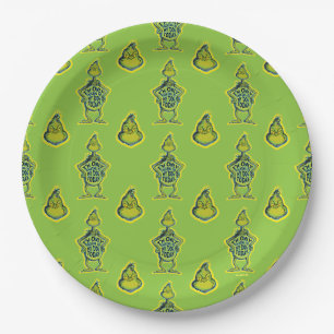 Snarky Grinch   Funny I'm Only Talking to My Dog T Paper Plate
