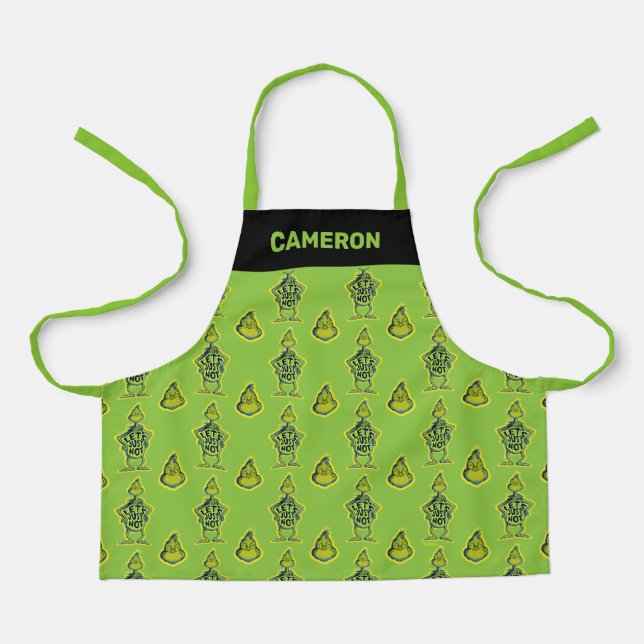 Snarky Grinch | Funny Let's Just Not Quote Apron (Front)
