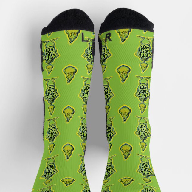 Snarky Grinch | Funny Let's Just Not Quote Socks (Top)