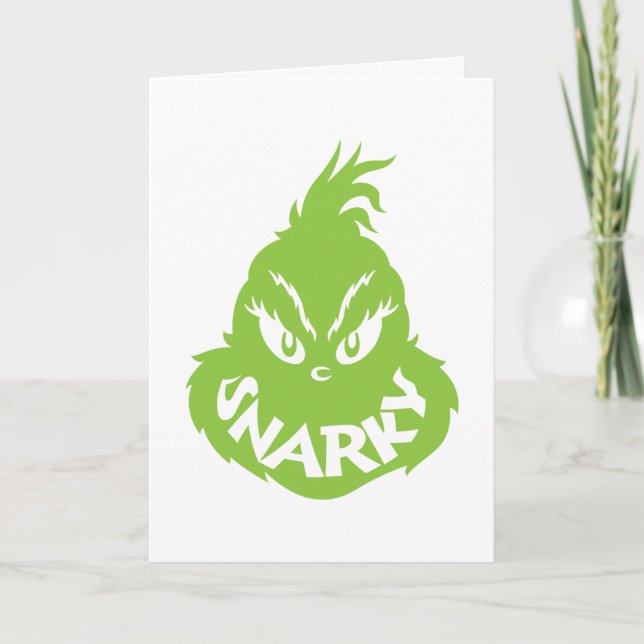 Snarky Grinch | Grinch Face Card (Front)