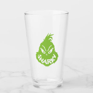 Snarky Grinch   Grinch Face Glass
