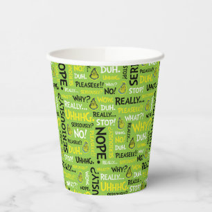 Snarky Grinch   Grinch Snarky Phrase Pattern Paper Cups