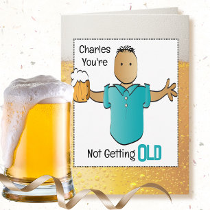 Snarky Sarcastic 60th Birthday Ethnic Man Cartoon  Card