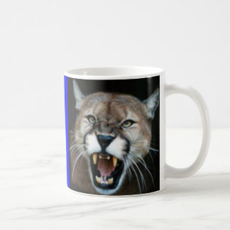 Snarling Cougar, seated cougar Coffee Mug