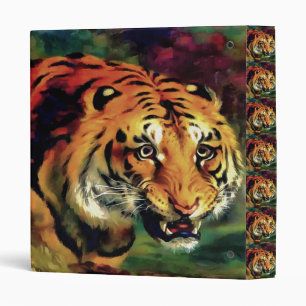 Snarling Tiger Artistic Portrait Binder
