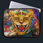 Snarling Tiger Nebula Laptop Sleeve<br><div class="desc">This fierce visage of a Snarling Tiger is superimposed on a deep space nebula. It is an image symbolizing great power and determination. When you carry your computer in this Snarling Tiger Laptop Sleeve you will be given much respect and admiration because it represents your proud spirit…Please note: If you...</div>