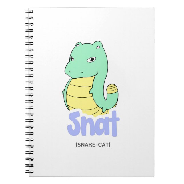 Snat (Snake + Cat) Cute Notebook/ Journal (Front)