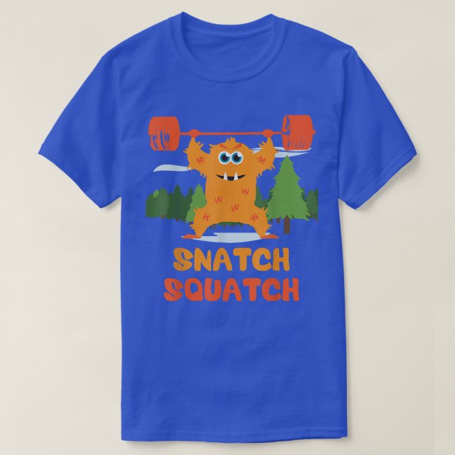 Snatch Squatch, Cartoon, Beast - Funny Cute Motiva T-Shirt (Design Front)