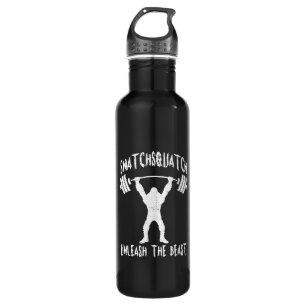 Snatchsquatch, Cartoon Big Foot, Beast, Funny Gym 710 Ml Water Bottle