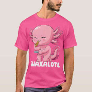 Snaxalotl Axolotl Pizza Mexican Salamander Walking T-Shirt