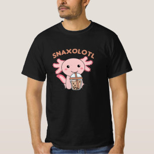 Snaxolotl Axolotl Bubble Tea Lovers Sweet Animals T-Shirt