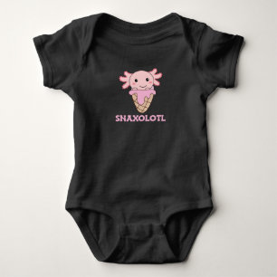 Snaxolotl Axolotl Lovers Sweet Animals Ice Cream Baby Bodysuit