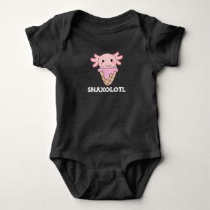 Snaxolotl Axolotl Lovers Sweet Animals Ice Cream Baby Bodysuit