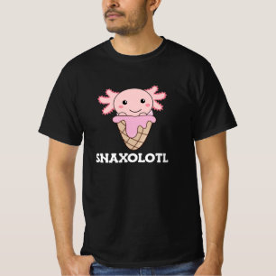 Snaxolotl Axolotl Lovers Sweet Animals Ice Cream T-Shirt