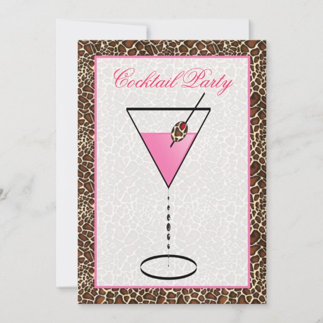snazzy Cocktail party Invitation (Front)