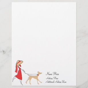 Snazzy Dog Walker Letterhead