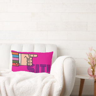 Snazzy Pointing Finger Lumbar Pillow