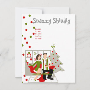 Snazzy Shindig Christmas Invitation