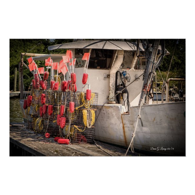 Sneads Ferry Crab Boat Poster (Front)