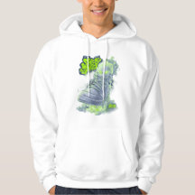 Sneak Skest Ghost Shoe – Neon Green Streetwear Art