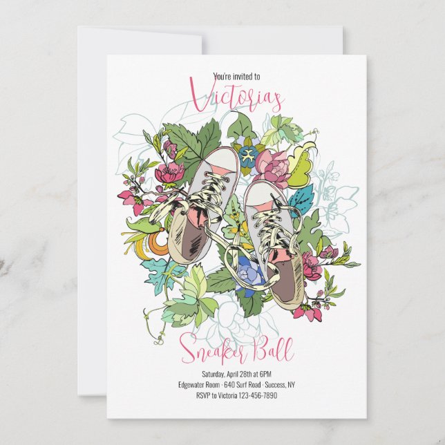 Sneaker Ball Invitations (Front)