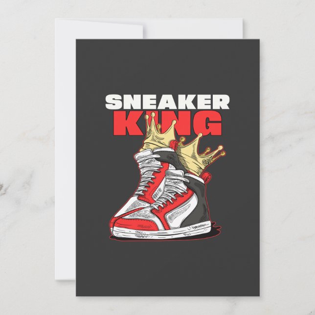 Sneaker King Sneaker head  Invitation (Front)