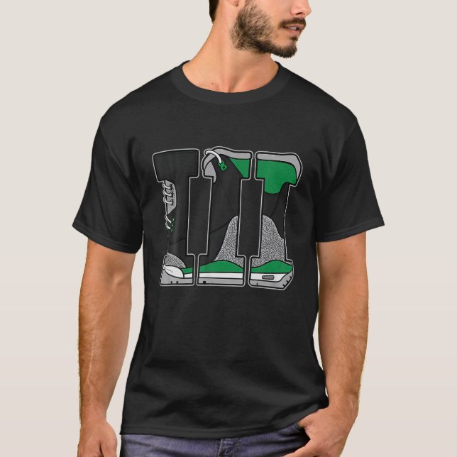Sneaker Match Tee Number 3 Match 3 Pine Green (Front)