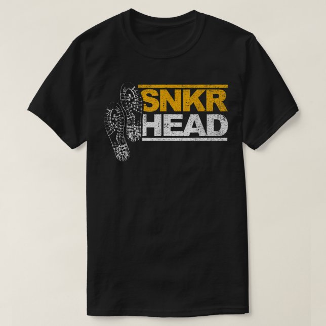 Sneaker Snkr fan Shoes head T-Shirt (Design Front)