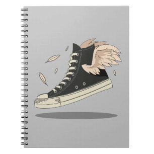 Sneaker with Wings Sneaker Head Notebook