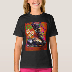 Sneakers and Daisies Impressionistic Orange Magnet T-Shirt