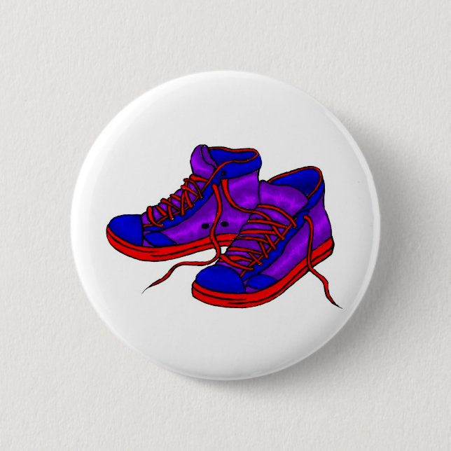 Sneakers Badge 2 Inch Round Button (Front)