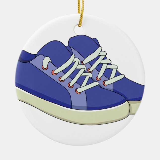 Sneakers Ceramic Ornament (Front)