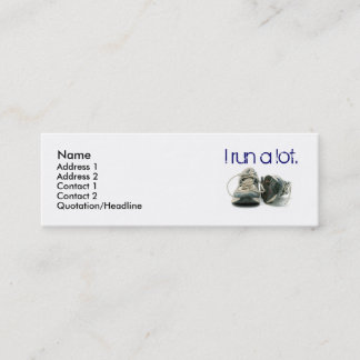 sneakers, Name, Address 1, Address 2, Contact 1... Mini Business Card